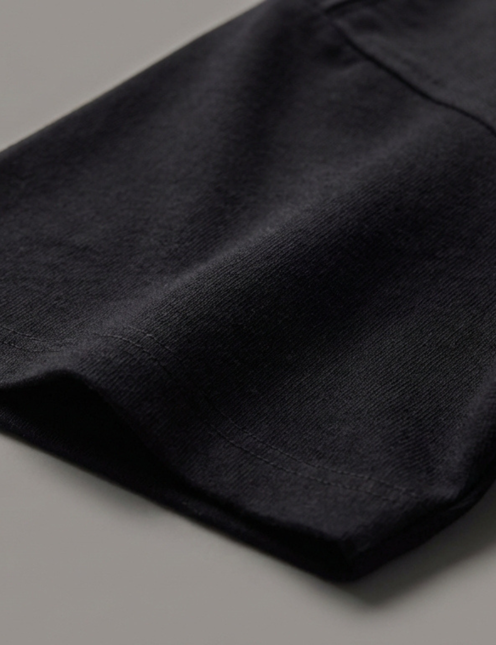 Cotton Rich Solid Half Sleeve Round Neck T-Shirt - Black