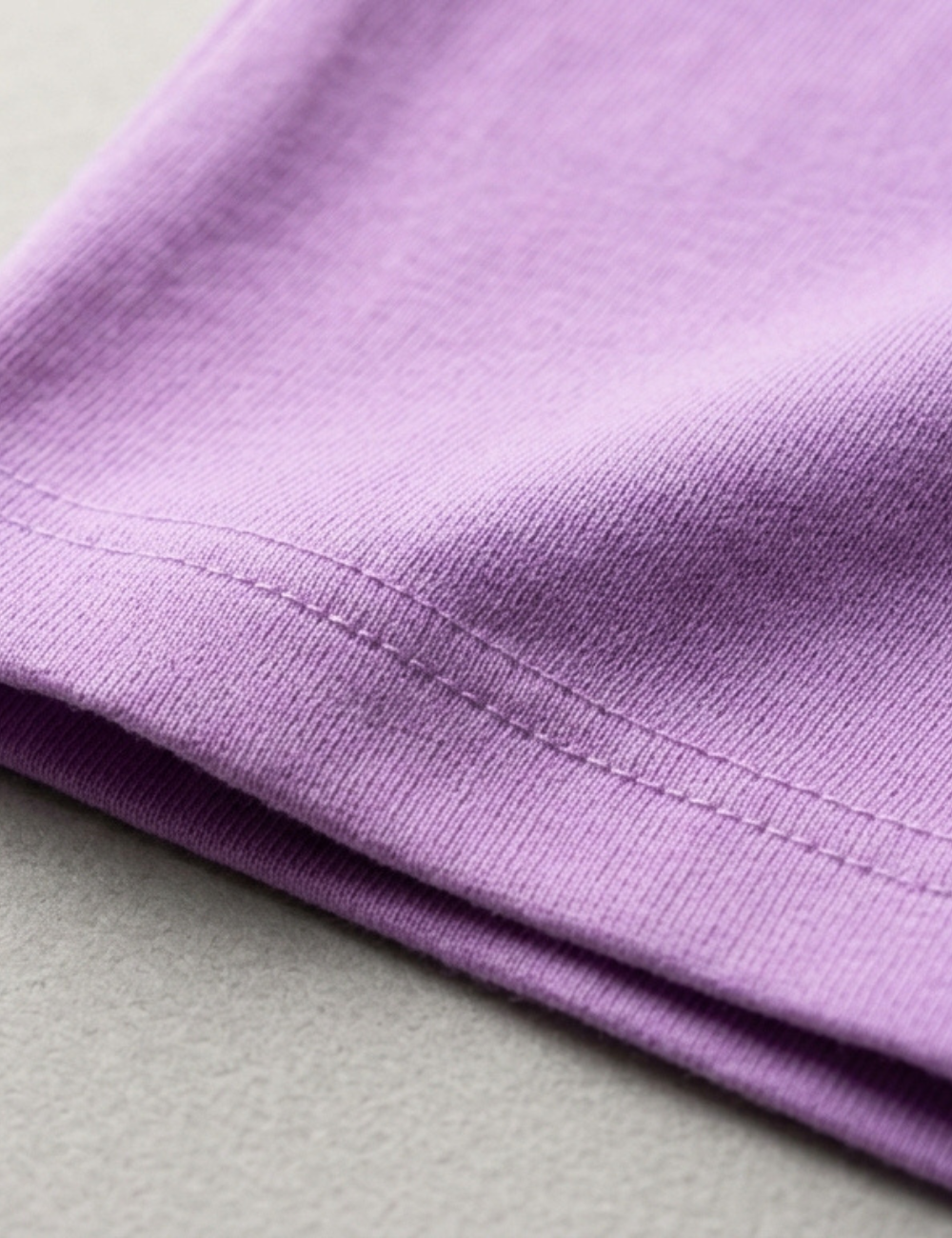 Cotton Rich Solid Half Sleeve Round Neck T-Shirt - Lavender