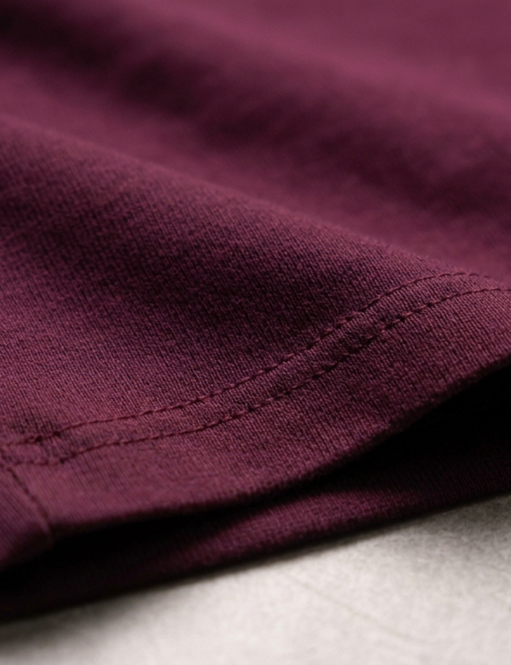 Cotton Rich Solid Half Sleeve Round Neck T-Shirt - Maroon