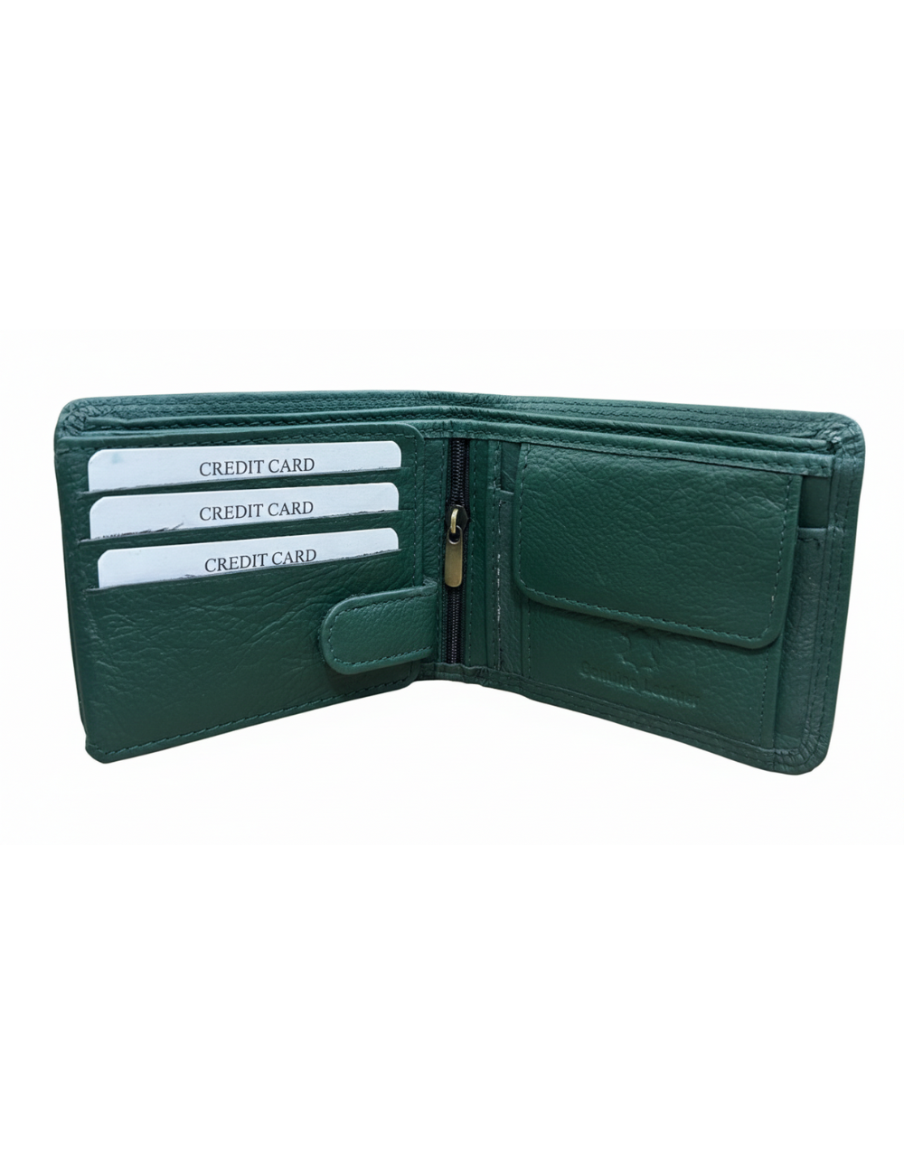 Kanon Leather Bi-fold Wallet in Green